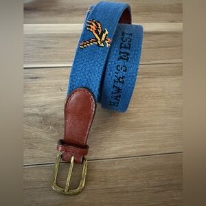 Smathers & Branson Hawks Nest Needlepoint Belt 42